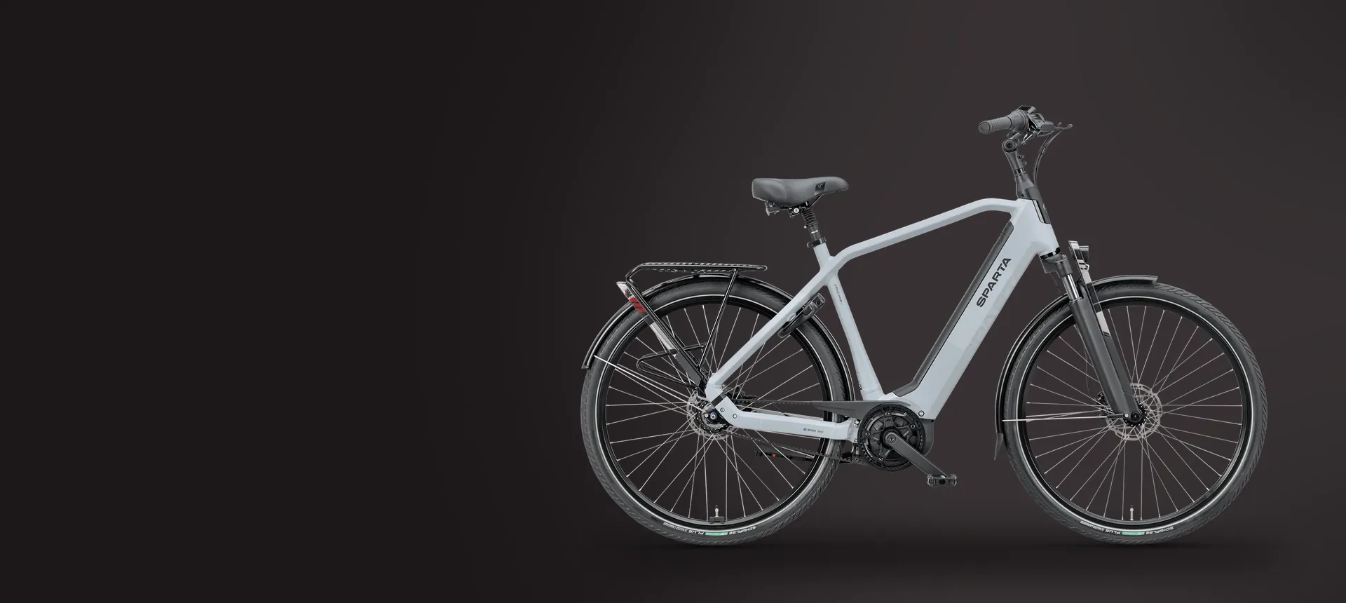 Sparta d-RULE Energy e-bike uit de nieuwste collectie, zijaanzicht met de accu in het middenframe